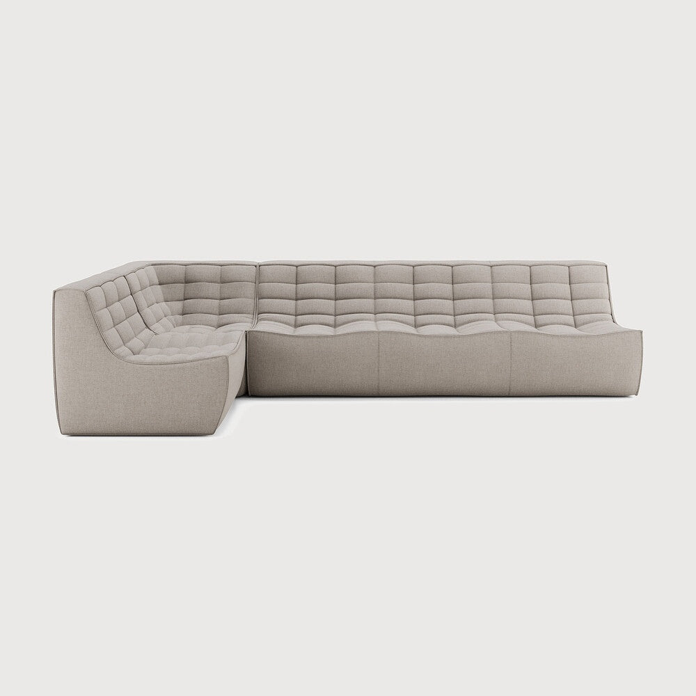 N701 Modular Sofa Set – Old Saddle Leather Sectional with Right Lounger - Sage InteriorsEthnicraftSofa