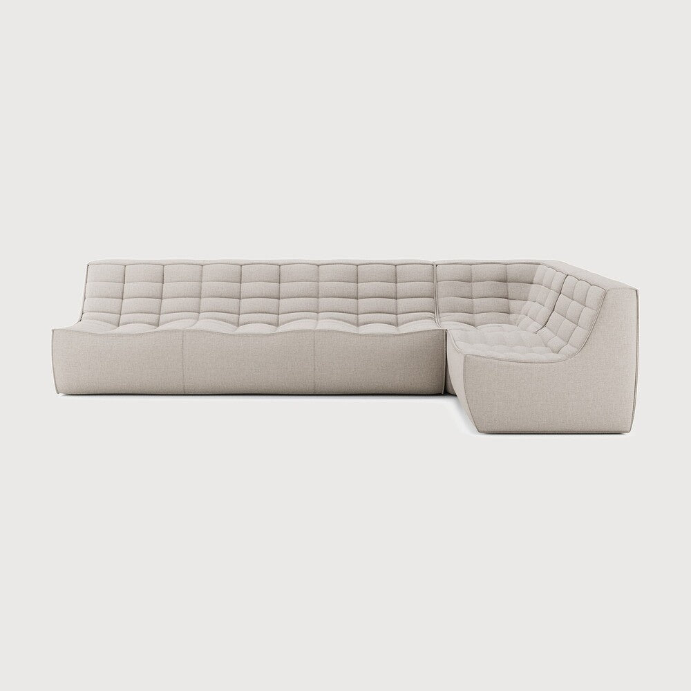N701 Modular Sofa Set – Old Saddle Leather Sectional with Right Lounger - Sage InteriorsEthnicraftSofa