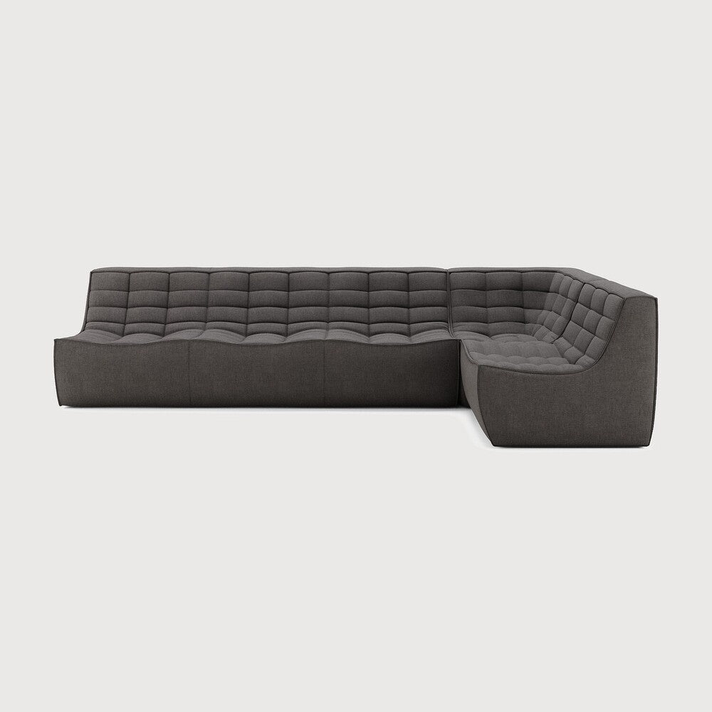 N701 Modular Sofa Set – Old Saddle Leather Sectional with Right Lounger - Sage InteriorsEthnicraftSofa