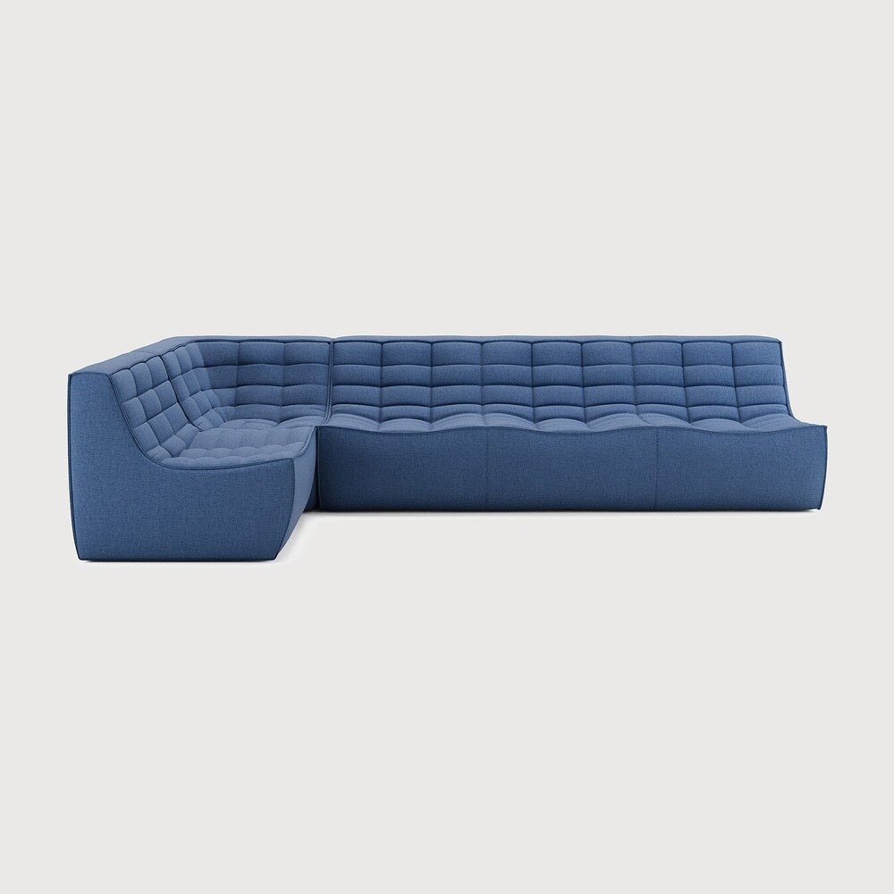N701 Modular Sofa Set – Old Saddle Leather Sectional with Right Lounger - Sage InteriorsEthnicraftSofa