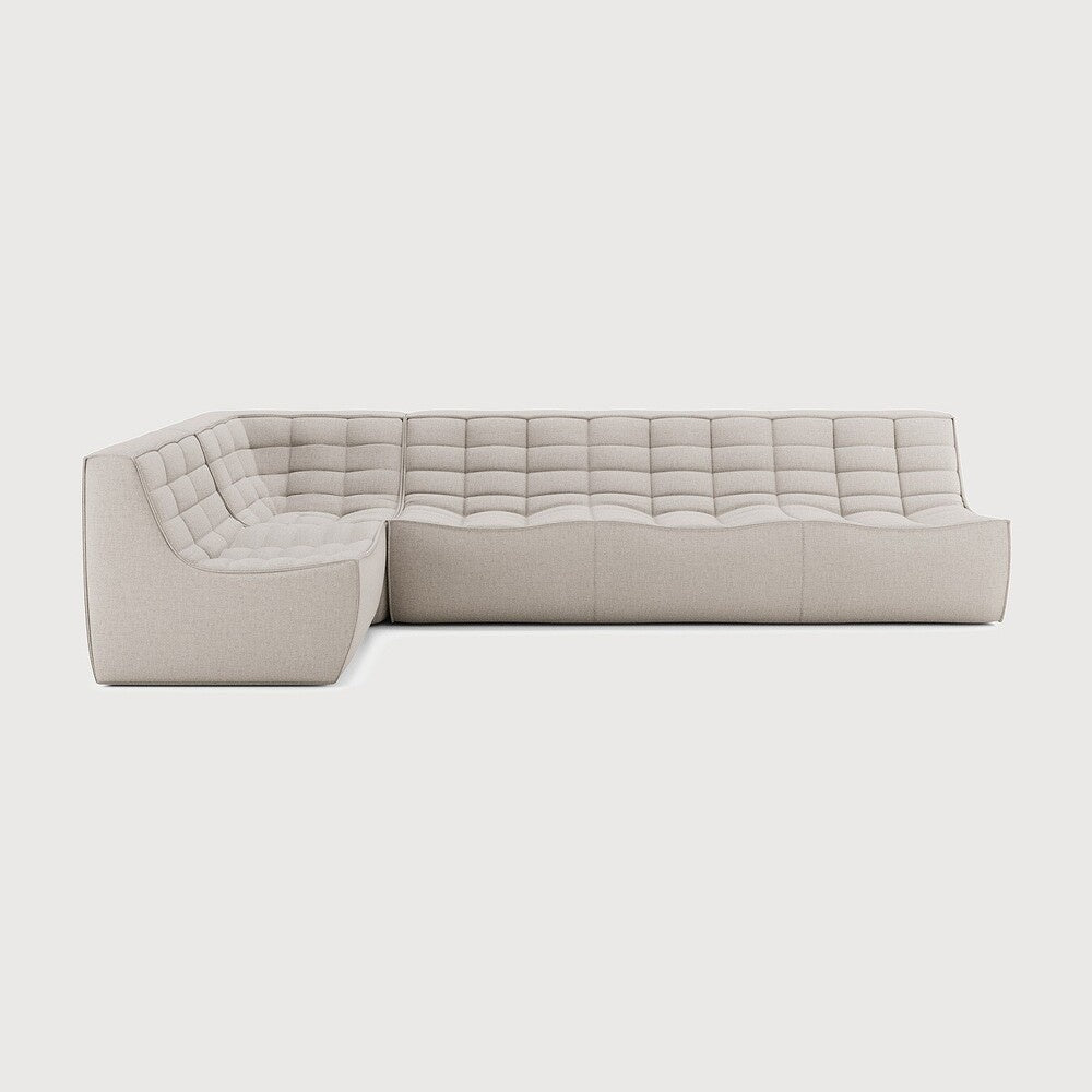 N701 Modular Sofa Set – Old Saddle Leather Sectional with Right Lounger - Sage InteriorsEthnicraftSofa