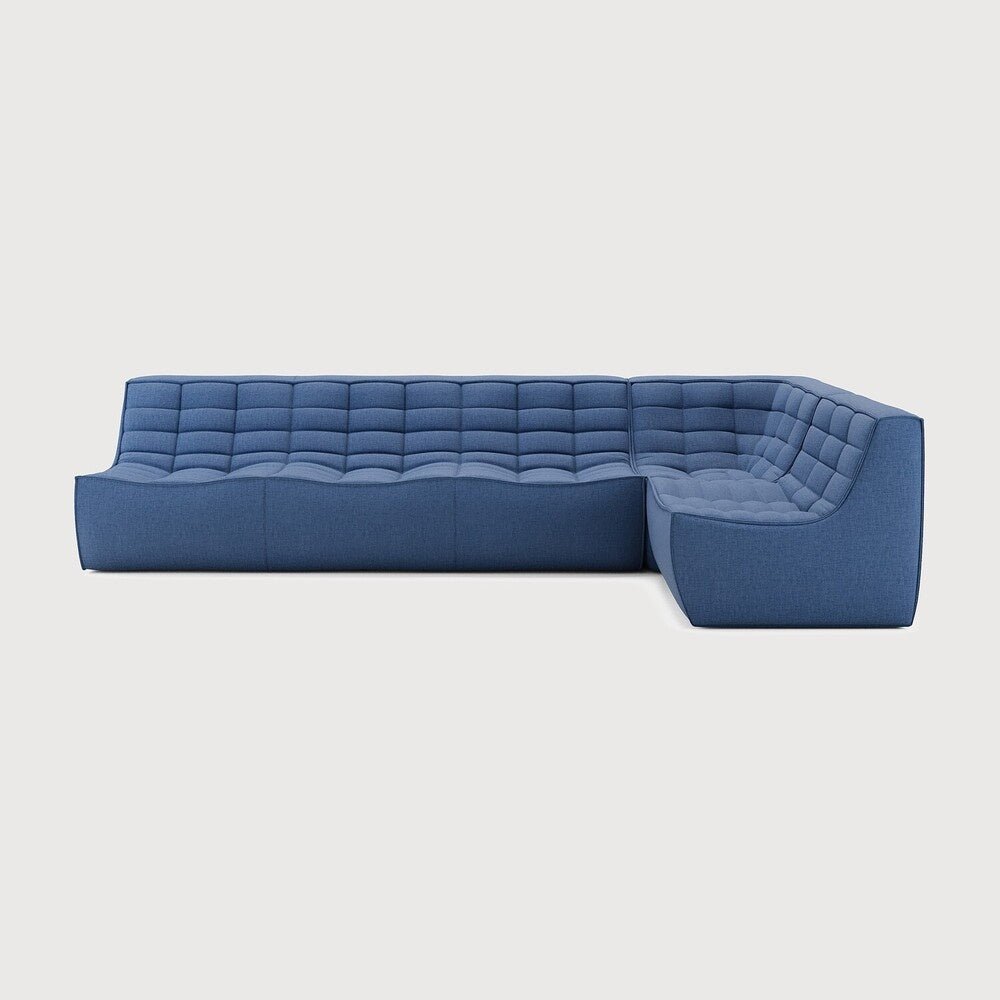 N701 Modular Sofa Set – Old Saddle Leather Sectional with Right Lounger - Sage InteriorsEthnicraftSofa