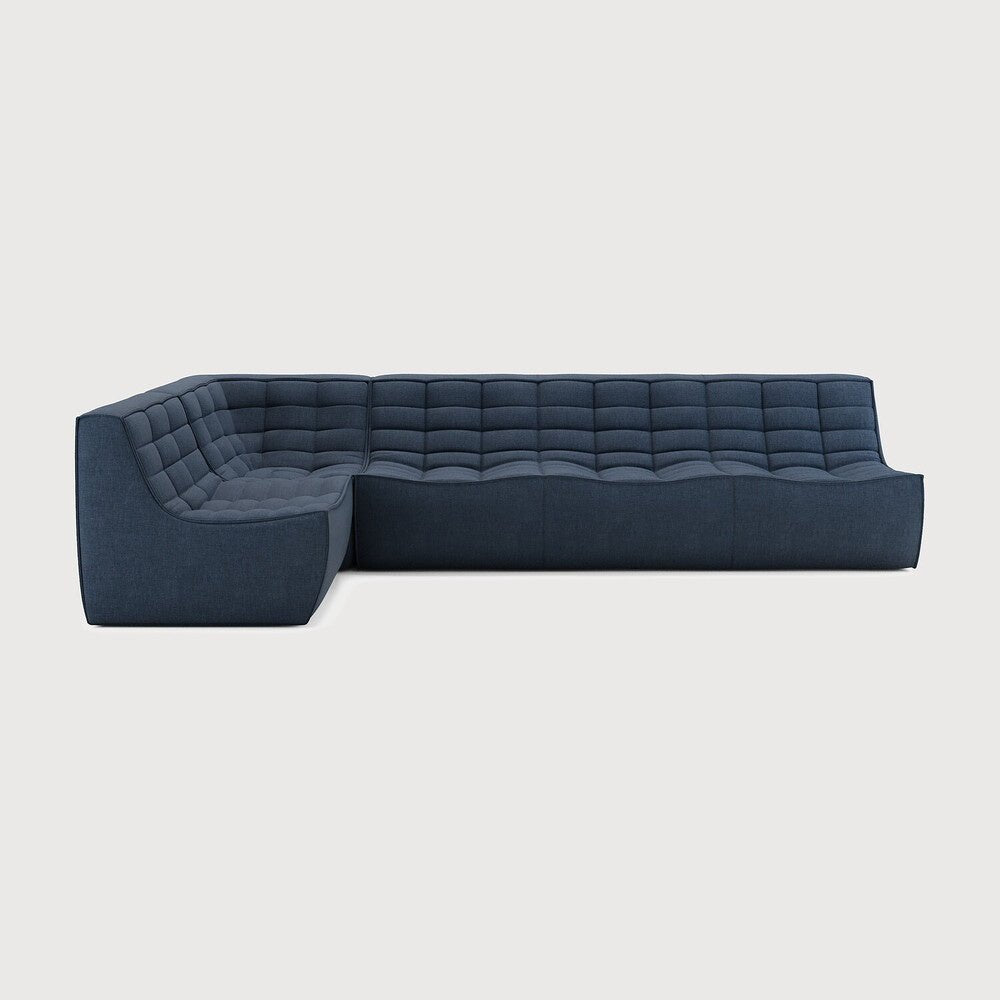 N701 Modular Sofa Set – Old Saddle Leather Sectional with Right Lounger - Sage InteriorsEthnicraftSofa