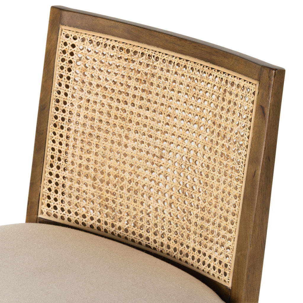 Natural Cane Armless Dining Stool - Sage InteriorsFHDining Stool