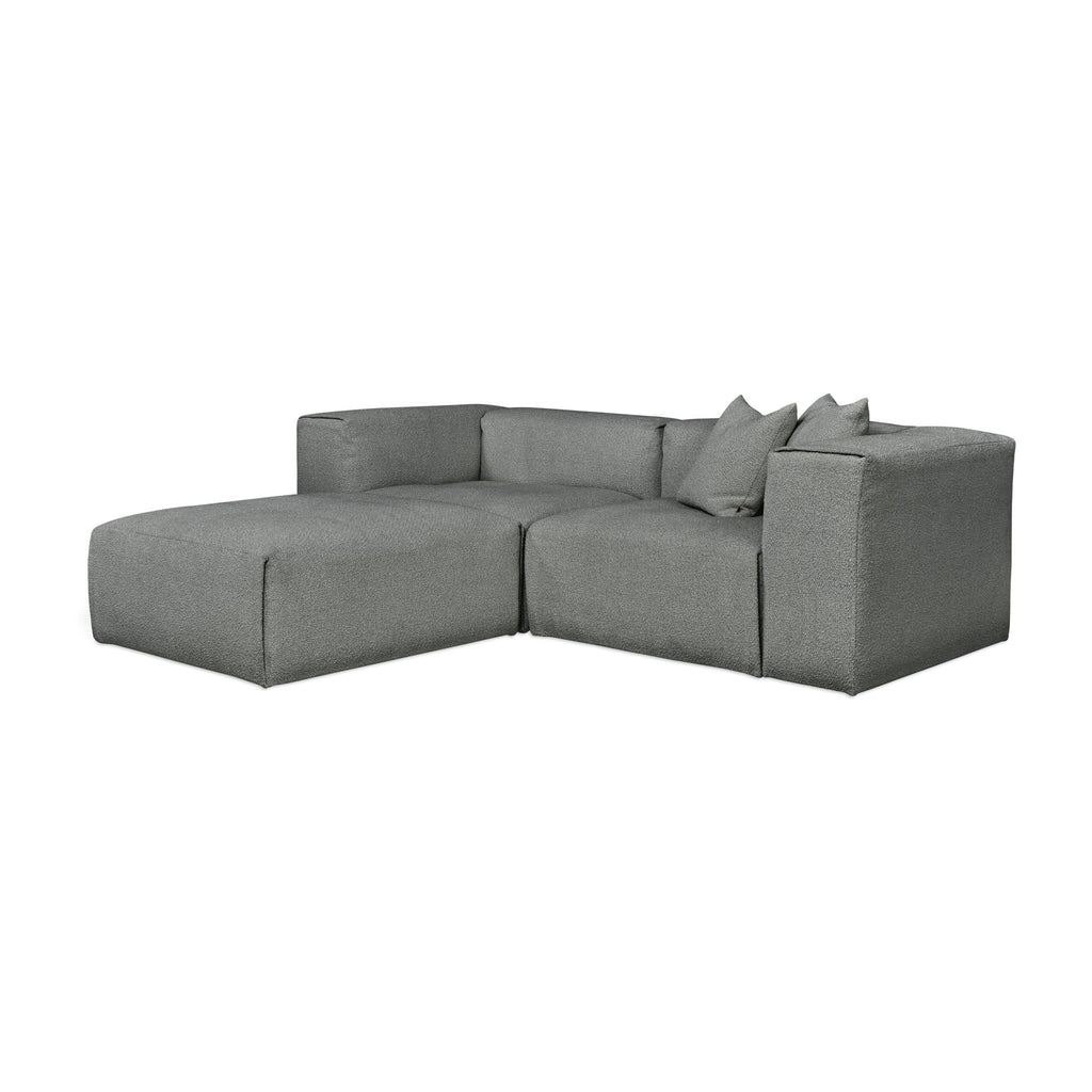 Nest Modular 3 - PC Sectional – Scandinavian - Inspired Bouclé Modular Sofa - Sage InteriorsSage InteriorsSectional Sofa Units