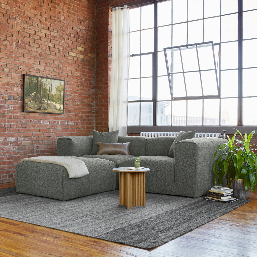 Nest Modular 3 - PC Sectional – Scandinavian - Inspired Bouclé Modular Sofa - Sage InteriorsSage InteriorsSectional Sofa Units