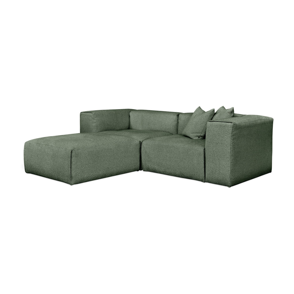 Nest Modular 3 - PC Sectional – Scandinavian - Inspired Bouclé Modular Sofa - Sage InteriorsSage InteriorsSectional Sofa Units