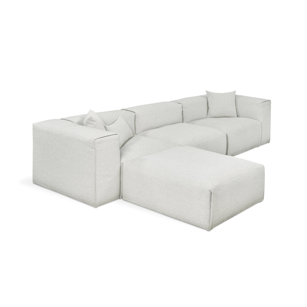 Nest Modular 4 - PC Sectional – Scandinavian Bouclé Modular Sofa - Sage InteriorsSage InteriorsSectional Sofa Units