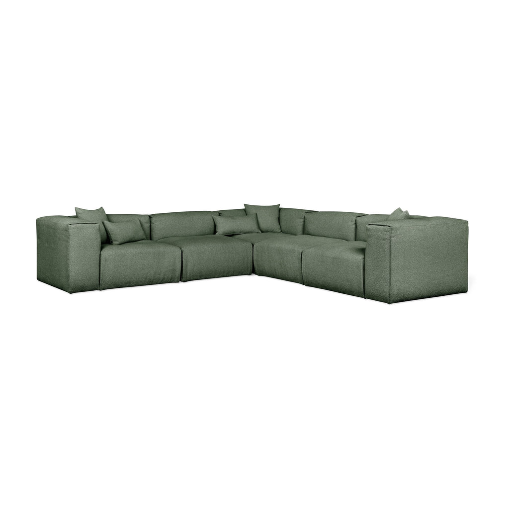 Nest Modular 5 - PC Corner Sectional – Scandinavian Bouclé Modular Sofa - Sage InteriorsSage InteriorsSectional Sofa Units