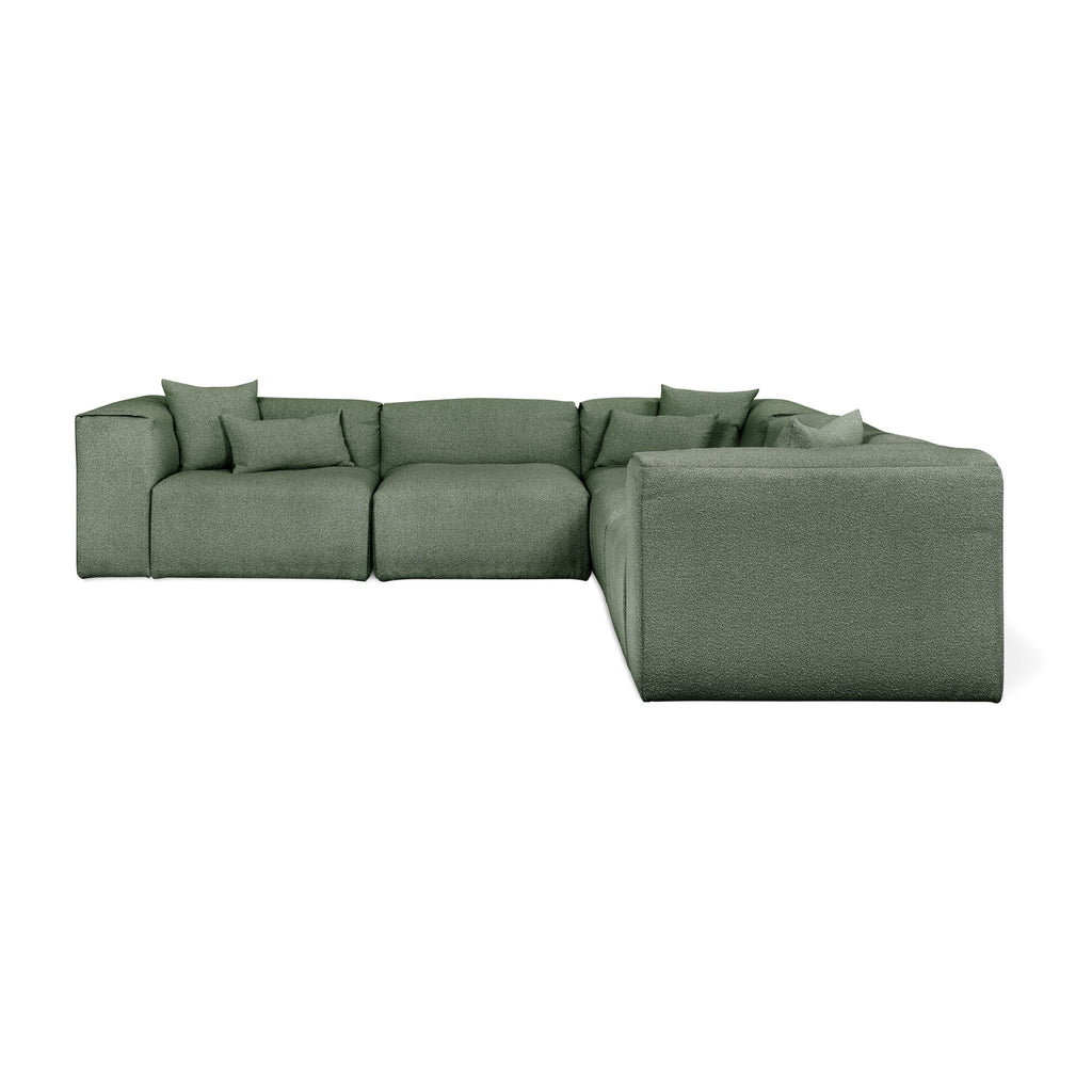 Nest Modular 5 - PC Corner Sectional – Scandinavian Bouclé Modular Sofa - Sage InteriorsSage InteriorsSectional Sofa Units