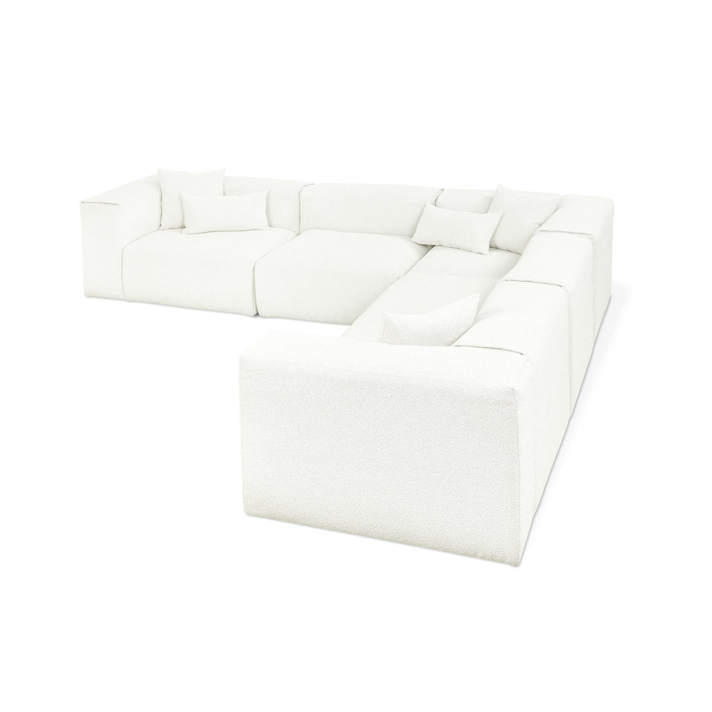 Nest Modular 5 - PC Corner Sectional – Scandinavian Bouclé Modular Sofa - Sage InteriorsSage InteriorsSectional Sofa Units