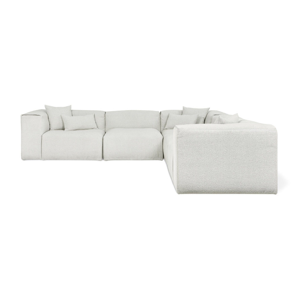 Nest Modular 5 - PC Corner Sectional – Scandinavian Bouclé Modular Sofa - Sage InteriorsSage InteriorsSectional Sofa Units