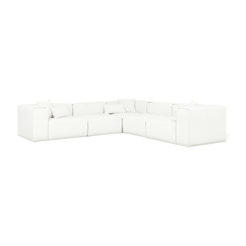 Nest Modular 5 - PC Corner Sectional – Scandinavian Bouclé Modular Sofa - Sage InteriorsSage InteriorsSectional Sofa Units