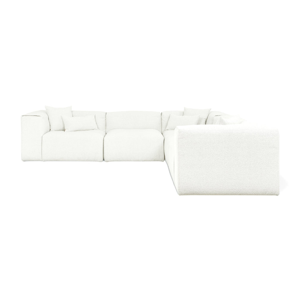 Nest Modular 5 - PC Corner Sectional – Scandinavian Bouclé Modular Sofa - Sage InteriorsSage InteriorsSectional Sofa Units