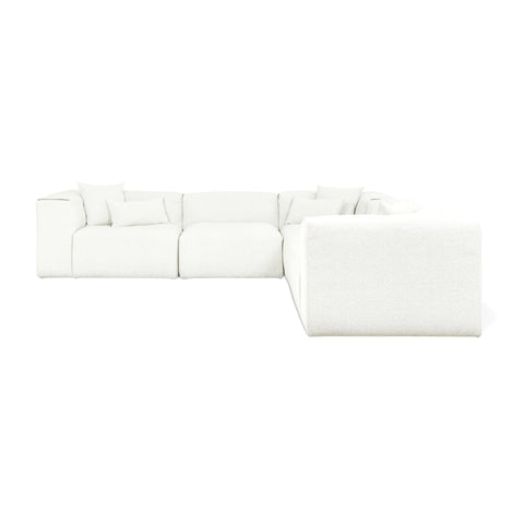 Nest Modular 5 - PC Corner Sectional – Scandinavian Bouclé Modular Sofa - Sage InteriorsSage InteriorsSectional Sofa Units