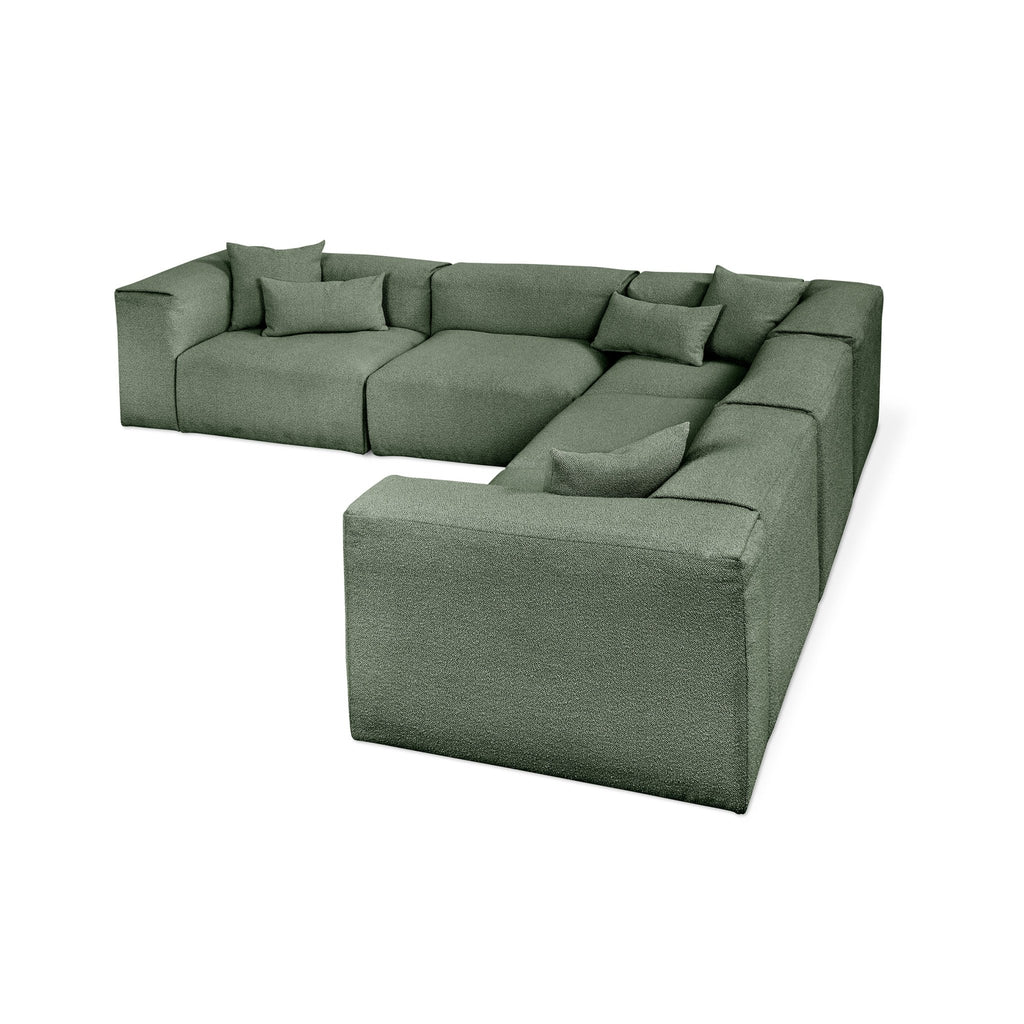 Nest Modular 5 - PC Corner Sectional – Scandinavian Bouclé Modular Sofa - Sage InteriorsSage InteriorsSectional Sofa Units