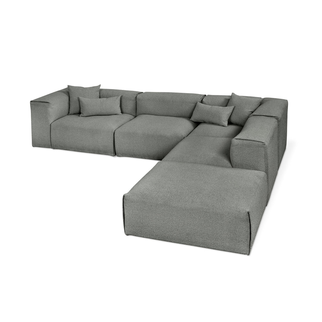 Nest Modular 5 - PC Sectional – Scandinavian Bouclé Sofa with Flexible Configurations - Sage InteriorsSage InteriorsSectional Sofa Units