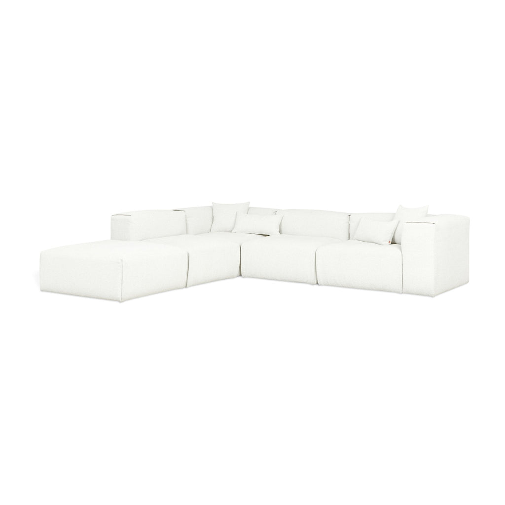 Nest Modular 5 - PC Sectional – Scandinavian Bouclé Sofa with Flexible Configurations - Sage InteriorsSage InteriorsSectional Sofa Units