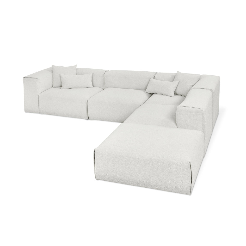 Nest Modular 5 - PC Sectional – Scandinavian Bouclé Sofa with Flexible Configurations - Sage InteriorsSage InteriorsSectional Sofa Units