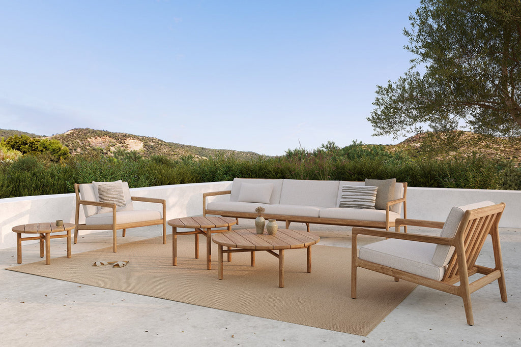 Nomad Outdoor Cushion in Tuareg White Sage Interiors - Sage InteriorsEthnicraftCushion