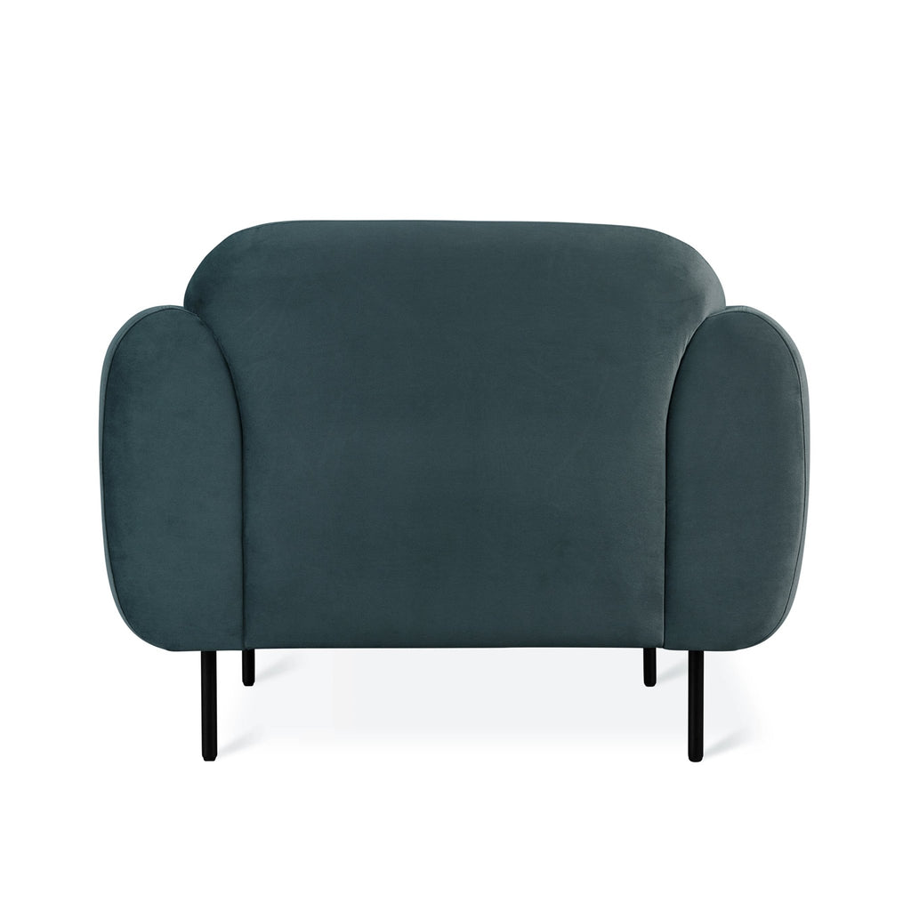 Nord Chair – Retro Curved Accent Chair with Steel Legs - Sage InteriorsSage InteriorsChair