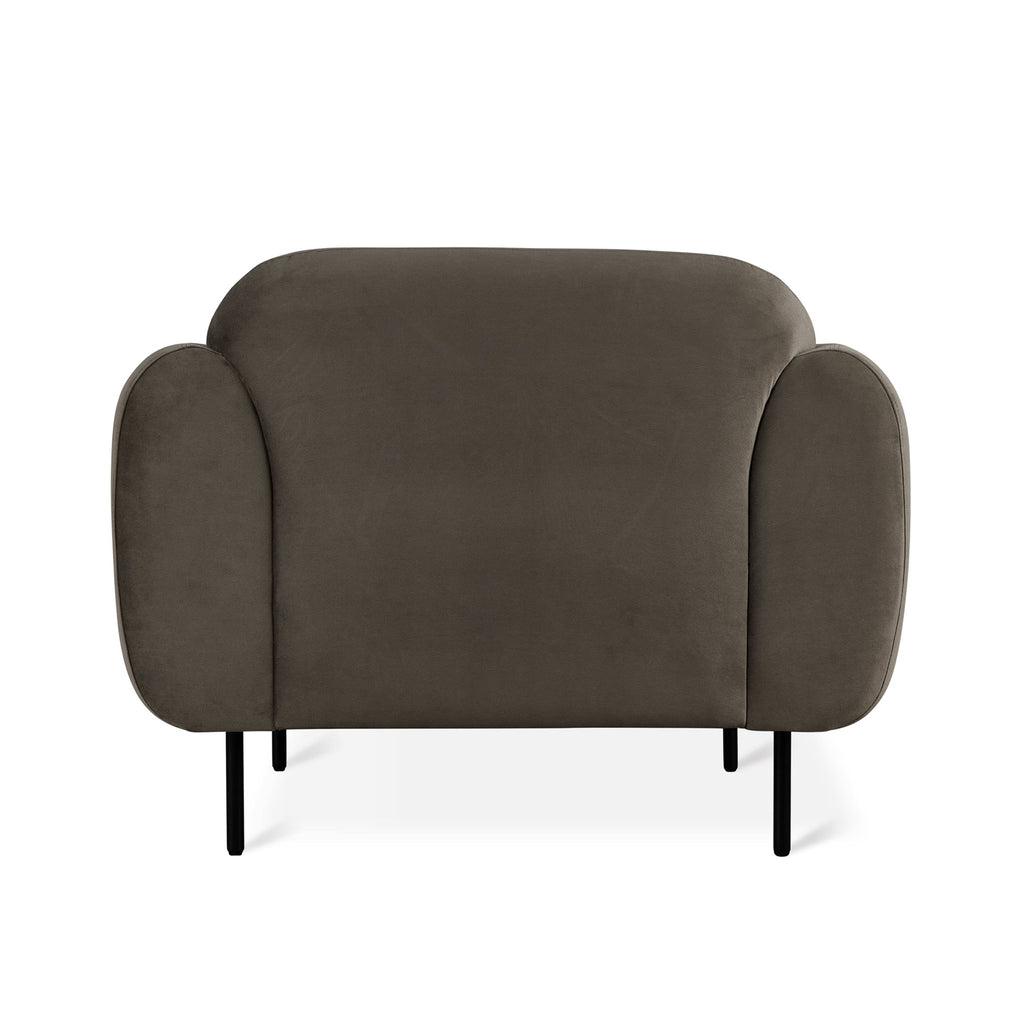 Nord Chair – Retro Curved Accent Chair with Steel Legs - Sage InteriorsSage InteriorsChair