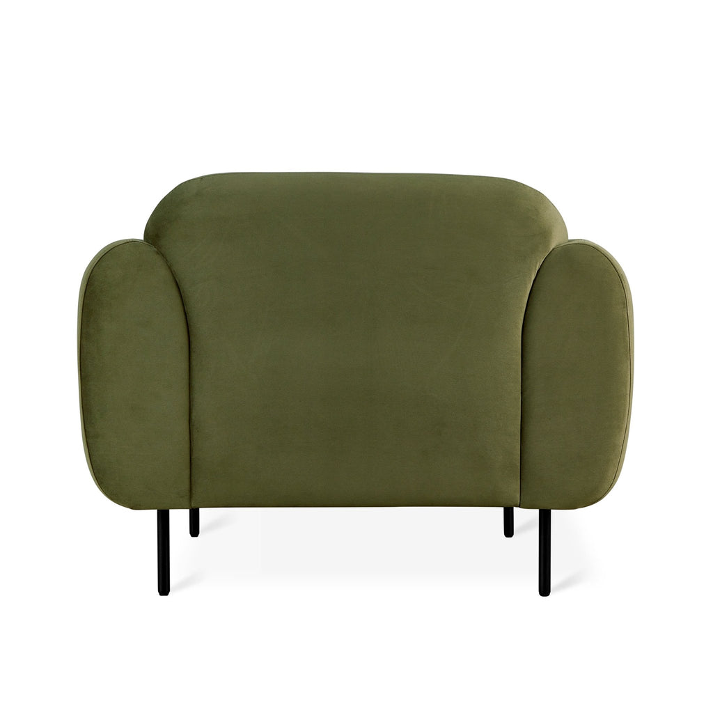 Nord Chair – Retro Curved Accent Chair with Steel Legs - Sage InteriorsSage InteriorsChair