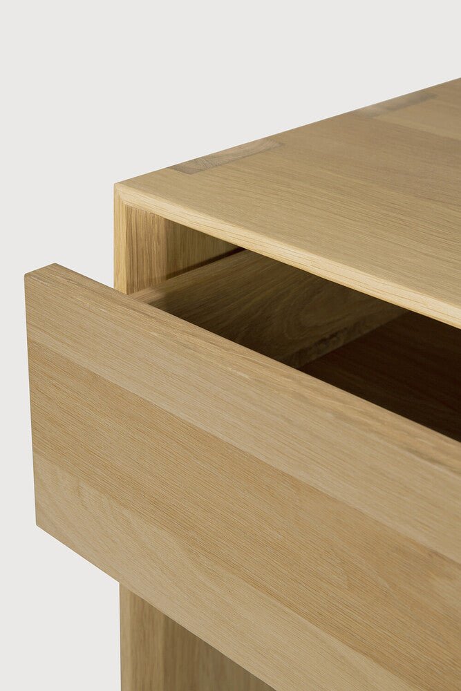Nordic Console – Sculptural Solid Oak with Drawers - Sage InteriorsEthnicraft