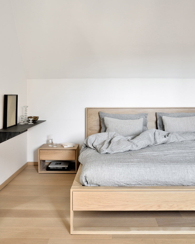 Nordic II Hanging Bedside Table – Floating Wood Nightstand | Sage Interiors - Sage InteriorsEthnicraftnight stand