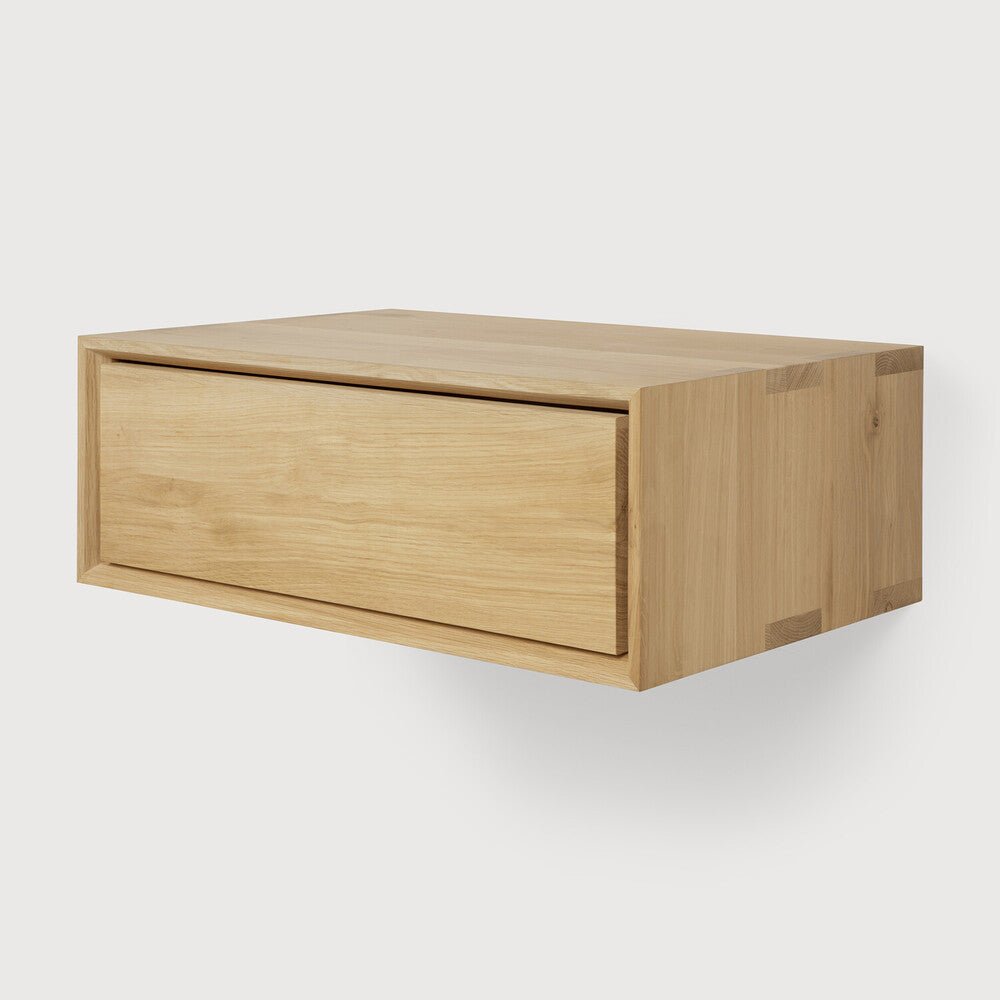 Nordic II Hanging Bedside Table – Floating Wood Nightstand | Sage Interiors - Sage InteriorsEthnicraftnight stand