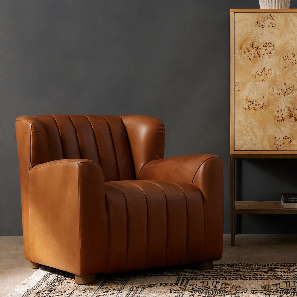 Norwood Leather Chair - Sage InteriorsFHAccent Chair