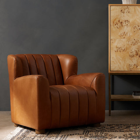 Norwood Leather Chair - Sage InteriorsFHAccent Chair