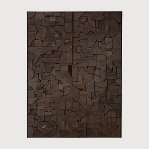 Oak Bricks Wall Art – Sage Interiors - Sage InteriorsEthnicraftWall Art