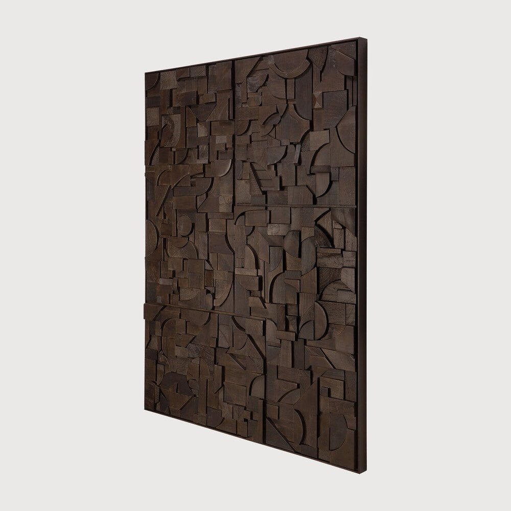 Oak Bricks Wall Art – Sage Interiors - Sage InteriorsEthnicraftWall Art