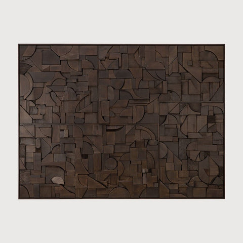 Oak Bricks Wall Art – Sage Interiors - Sage InteriorsEthnicraftWall Art