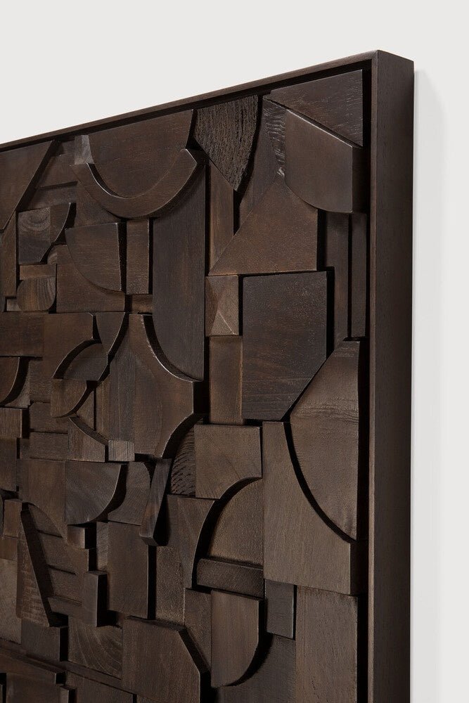 Oak Bricks Wall Art – Sage Interiors - Sage InteriorsEthnicraftWall Art