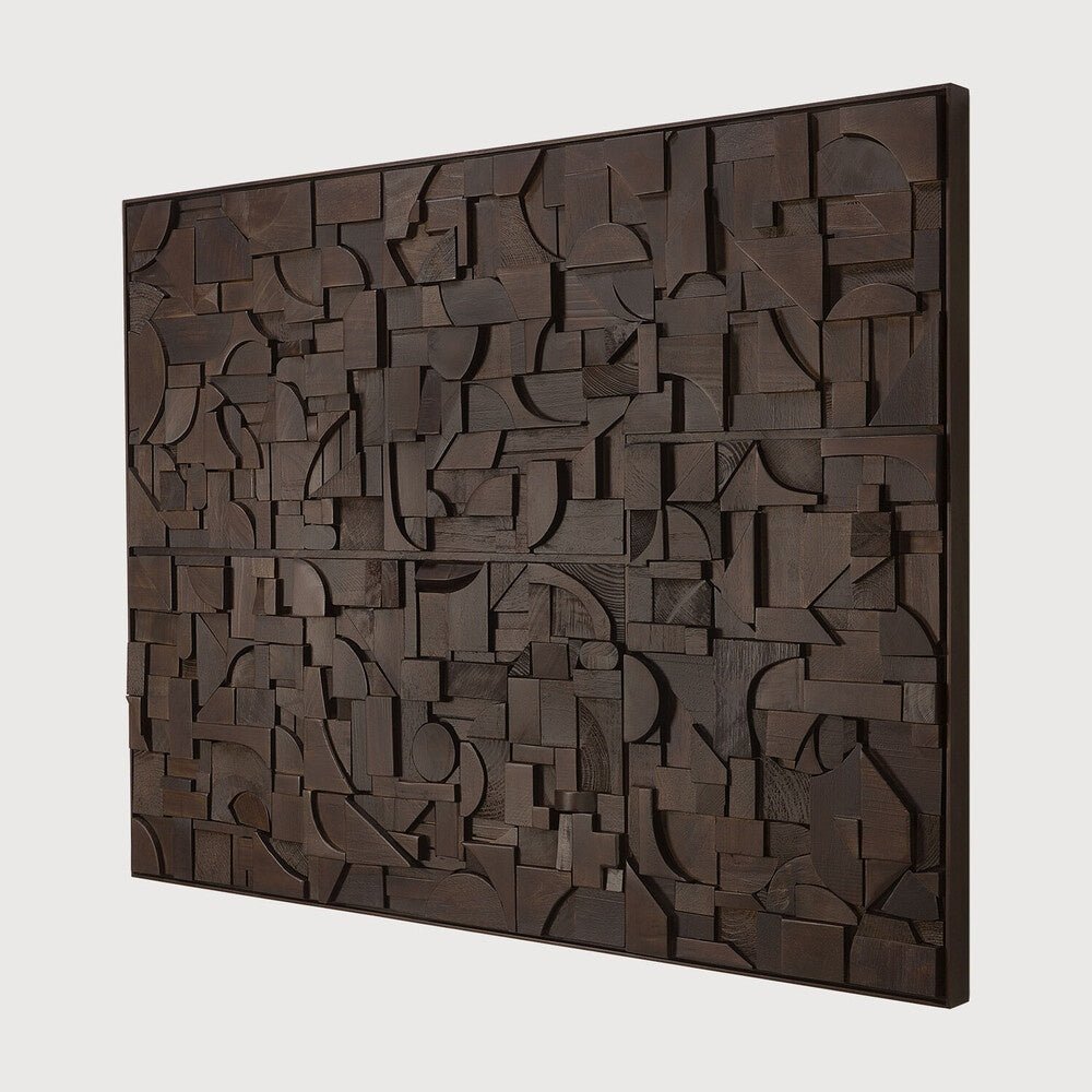 Oak Bricks Wall Art – Sage Interiors - Sage InteriorsEthnicraftWall Art