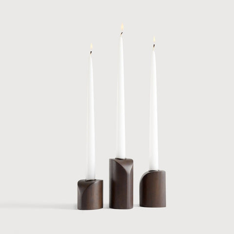Oak Candle Holders – Sage Interiors - Sage InteriorsEthnicraftCandle Holders