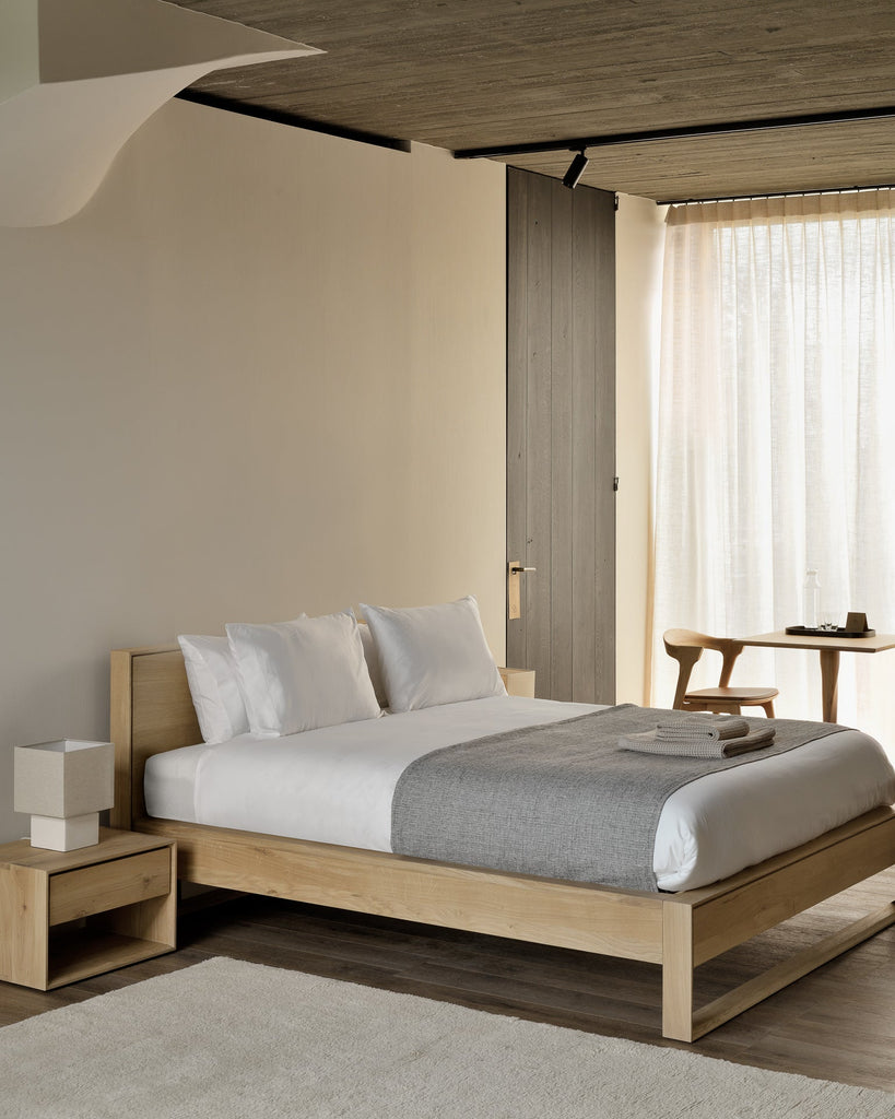Oak Nordic II Bed - Sage Interiorsethnicraft