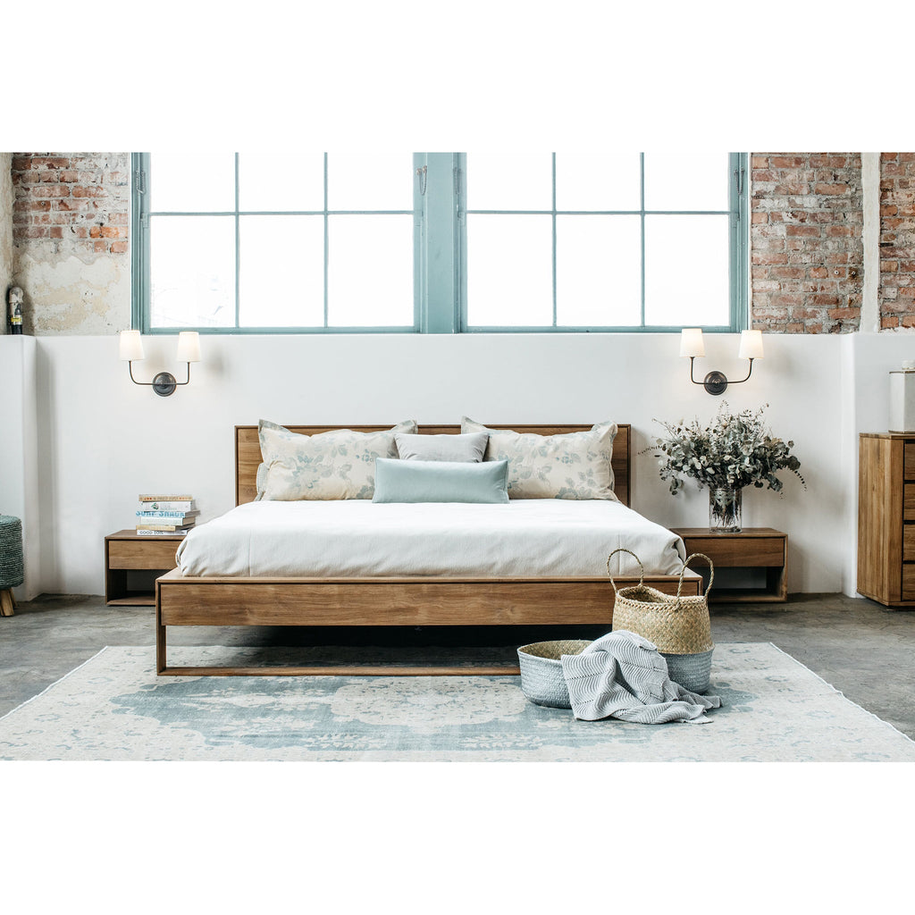 Oak Nordic II Bed - Sage Interiorsethnicraft