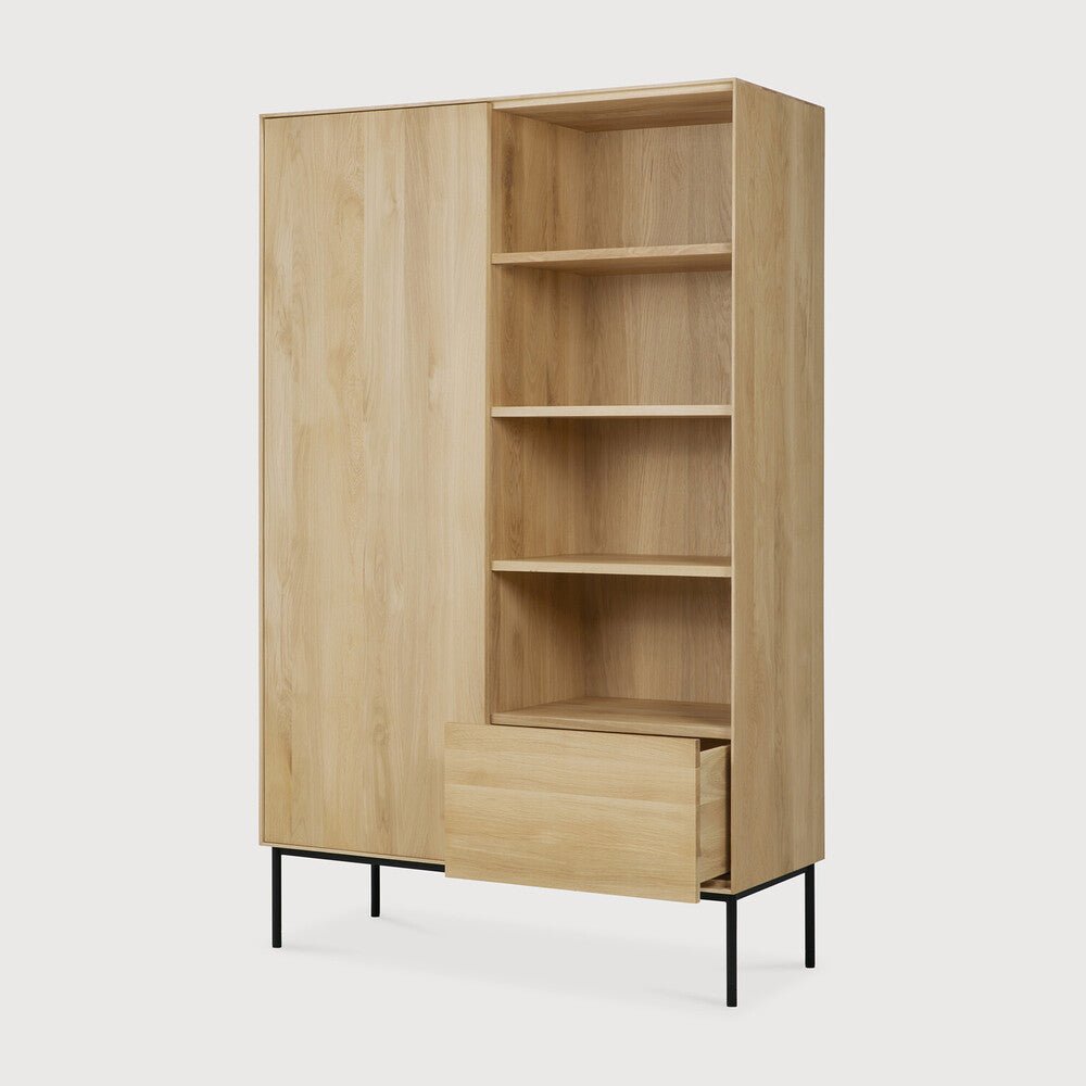 Oak Whitebird storage cupboard 43 x 18 x 70 - Sage Interiorsethnicraft