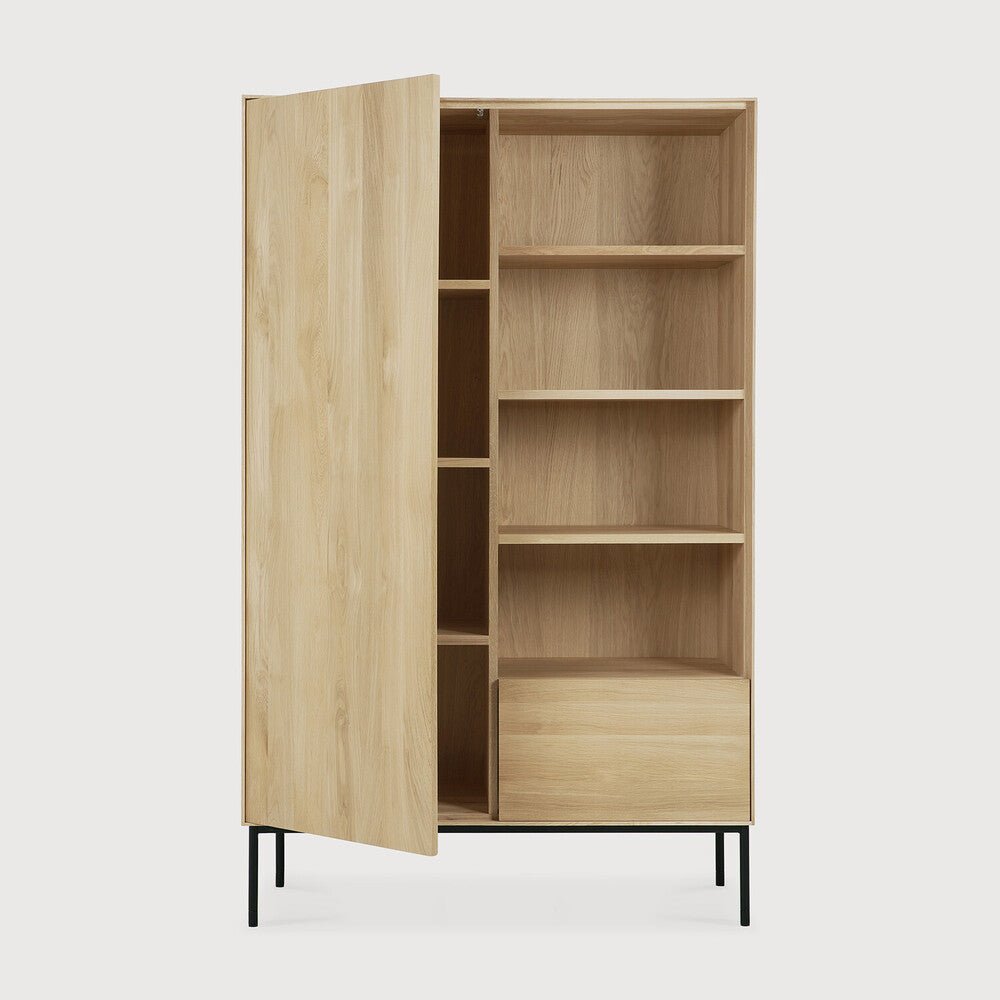 Oak Whitebird storage cupboard 43 x 18 x 70 - Sage Interiorsethnicraft