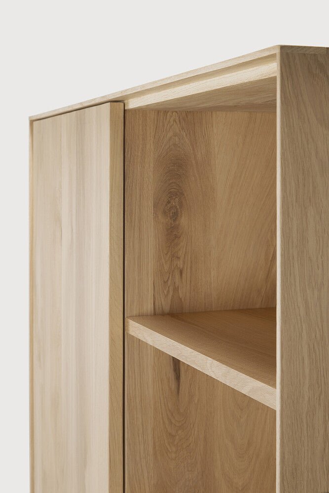 Oak Whitebird storage cupboard 43 x 18 x 70 - Sage Interiorsethnicraft