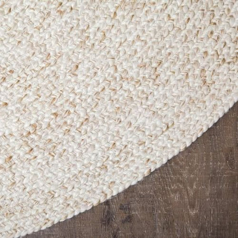 Oatmeal - Round 85% Post - Consumer PET - Sage InteriorsTREE RUGS