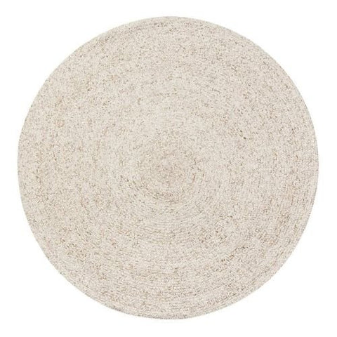 Oatmeal - Round 85% Post - Consumer PET - Sage InteriorsTREE RUGS