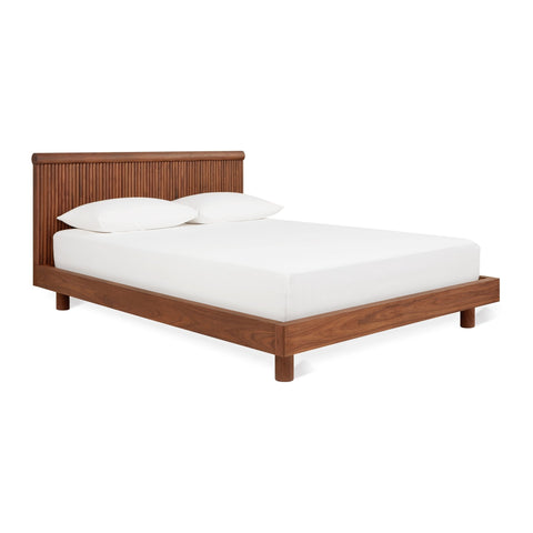 Odeon Bed – Sculptural Wood Bed with Scalloped Headboard - Sage InteriorsSage InteriorsBeds & Bed Frames