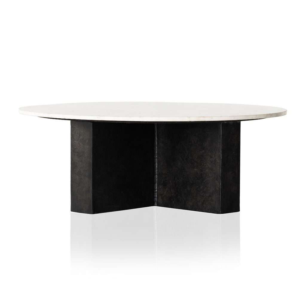 Onyx Coffee Table, Polished White Marble - Sage InteriorsFHCoffee Tables