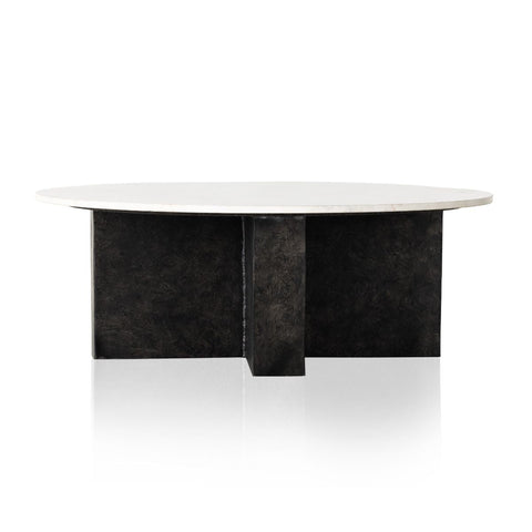 Onyx Coffee Table, Polished White Marble - Sage InteriorsFHCoffee Tables