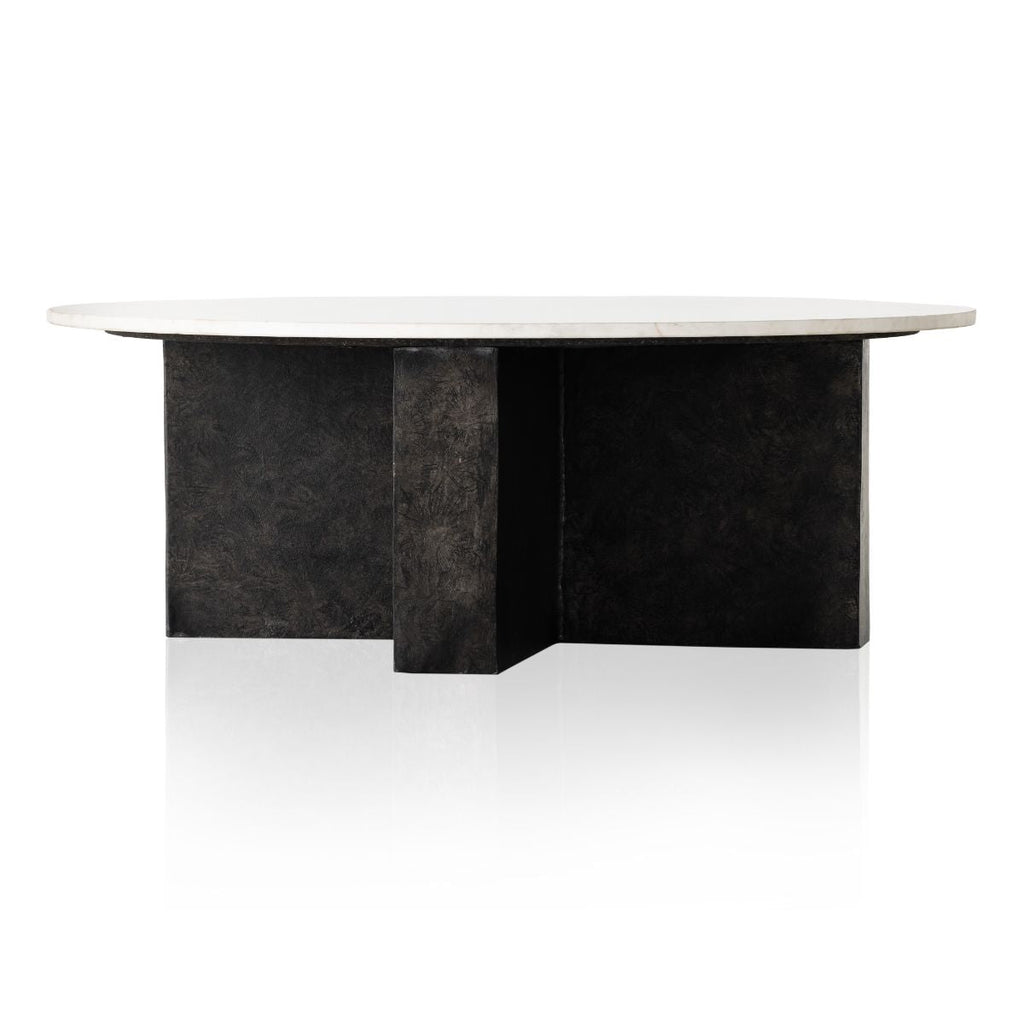 Onyx Coffee Table, Polished White Marble - Sage InteriorsFHCoffee Tables