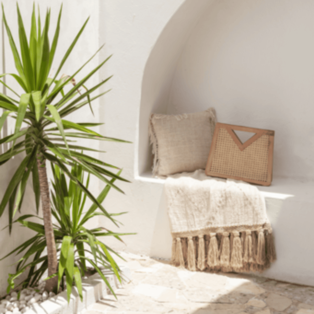 Organic Cotton Pillow - Sage InteriorsVillage Thrive